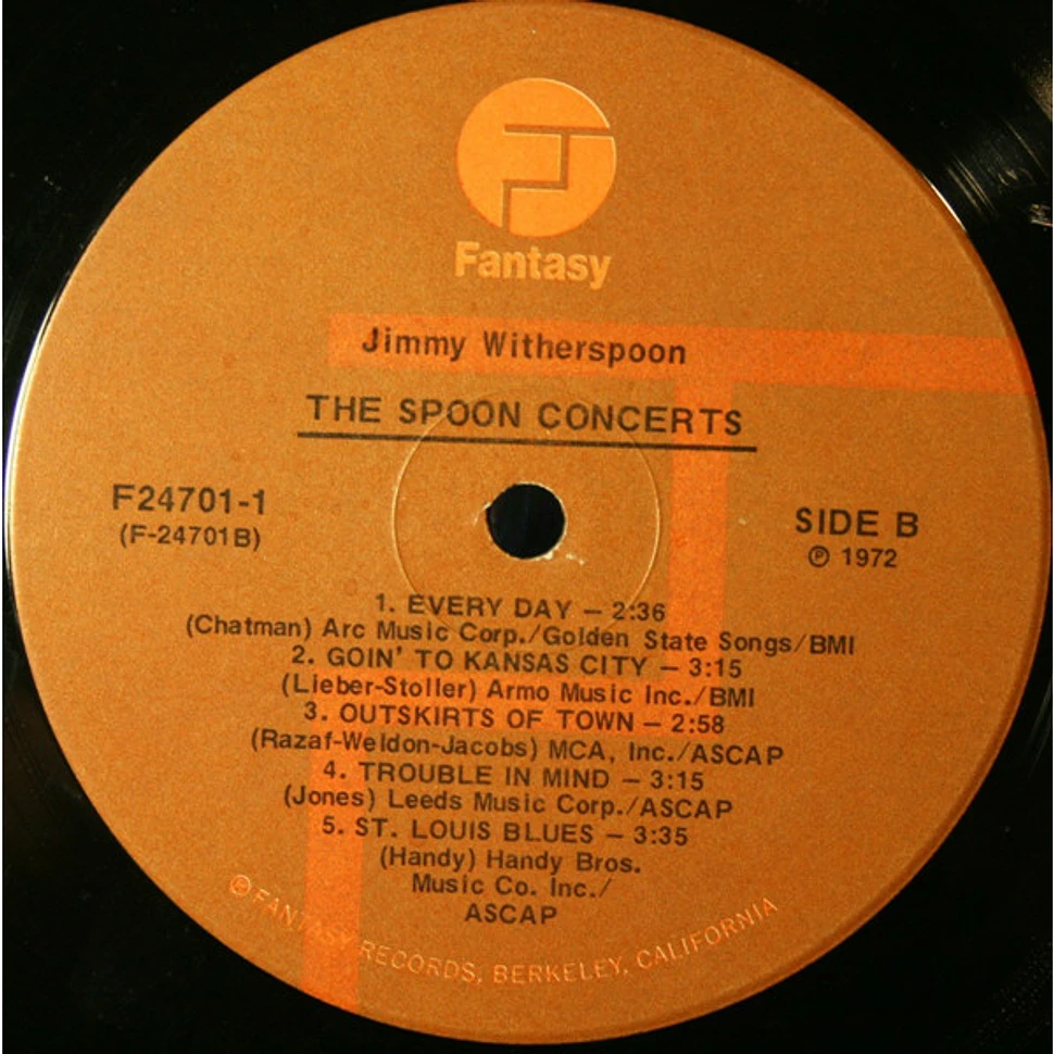Jimmy Witherspoon - The 'Spoon Concerts