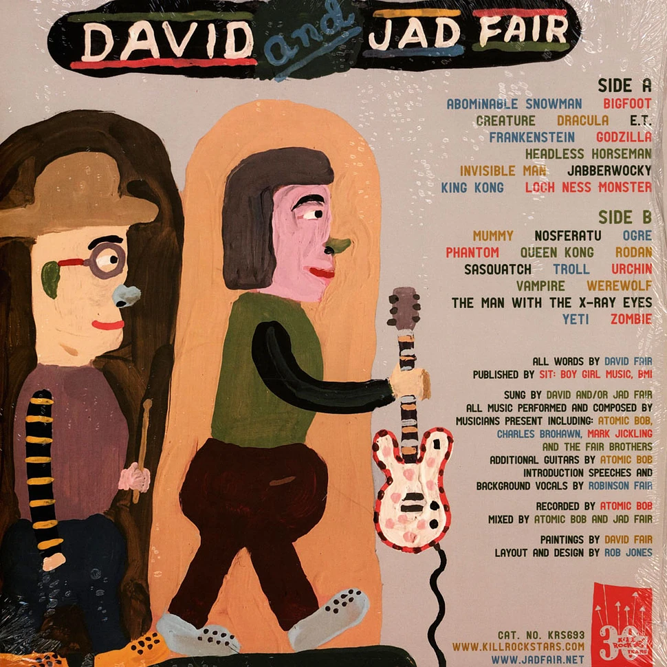 Jad & David Fair - Monster Songs For Children