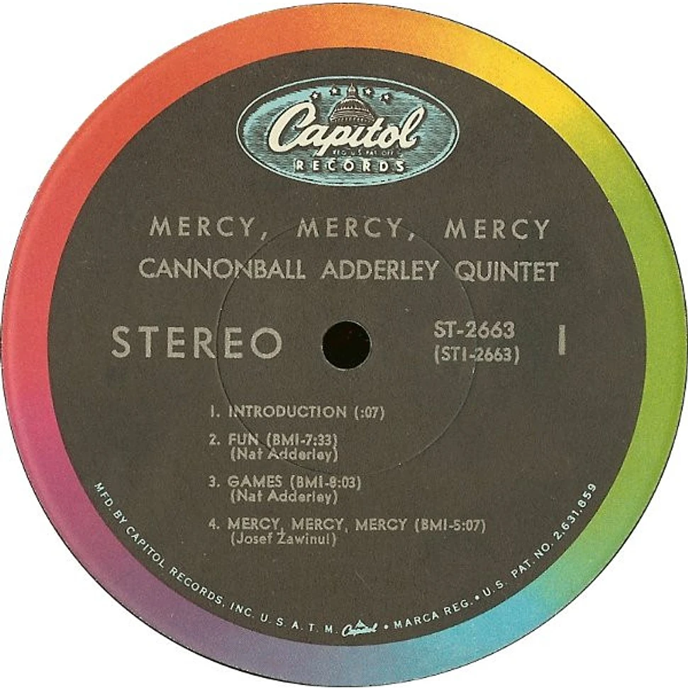 The Cannonball Adderley Quintet - Mercy, Mercy, Mercy! - Live At "The Club"