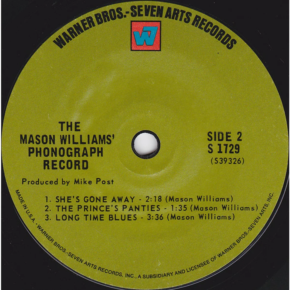 Mason Williams - The Mason Williams Phonograph Record