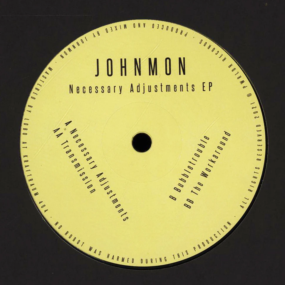 Johnmon - Necessary Adjustments EP