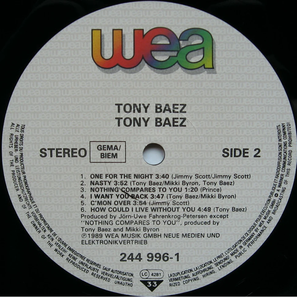Tony Baez - Tony Baez