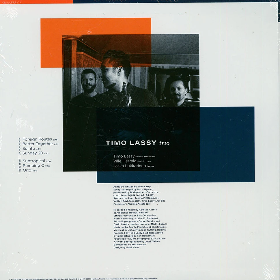 Timo Lassy - Trio Black Vinyl Deluxe Edition