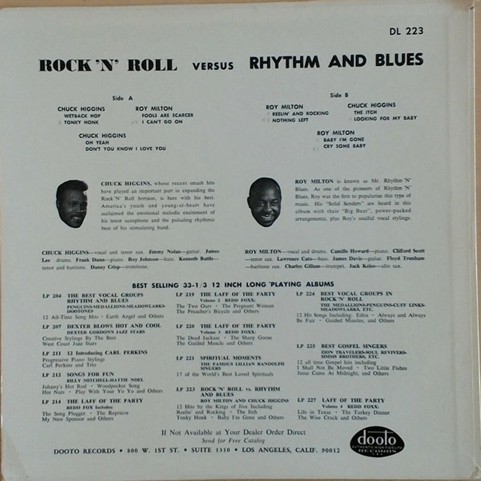 Chuck Higgins / Roy Milton - Rock 'n' Roll Versus Rhythm And Blues