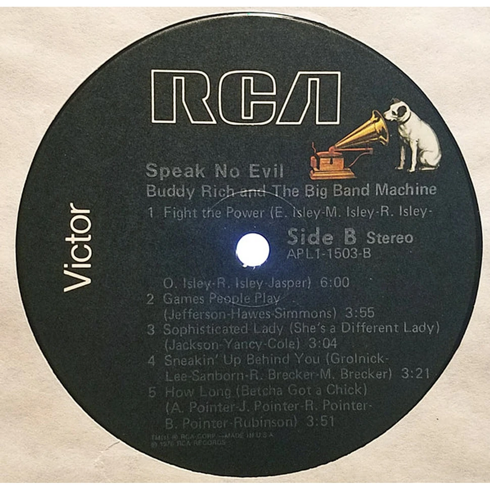 Buddy Rich And The Big Band Machine - Speak No Evil