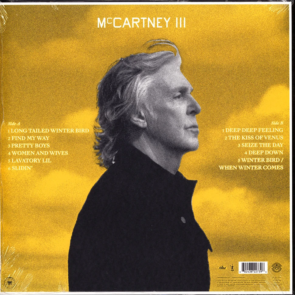 Paul McCartney - McCartney III Third Man Yellow Splatter Vinyl Edition