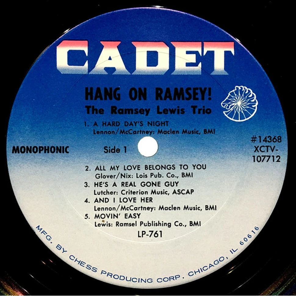 The Ramsey Lewis Trio - Hang On Ramsey!