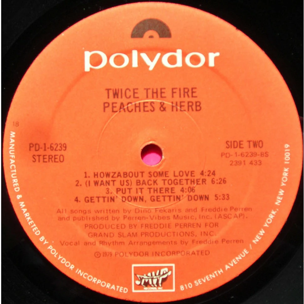 Peaches & Herb - Twice The Fire