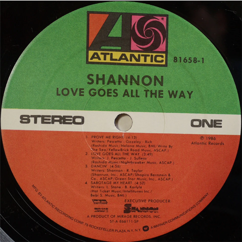 Shannon - Love Goes All The Way