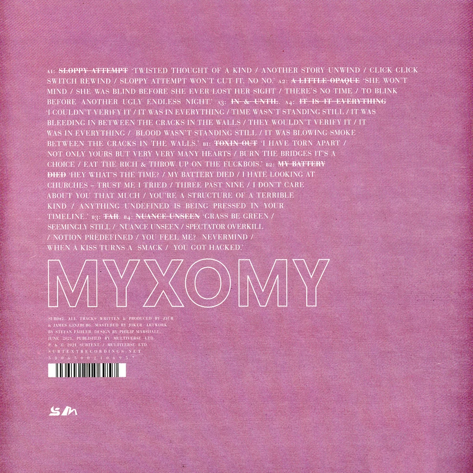 Myxomy (James Ginzburg & Ziur) - Myxomy