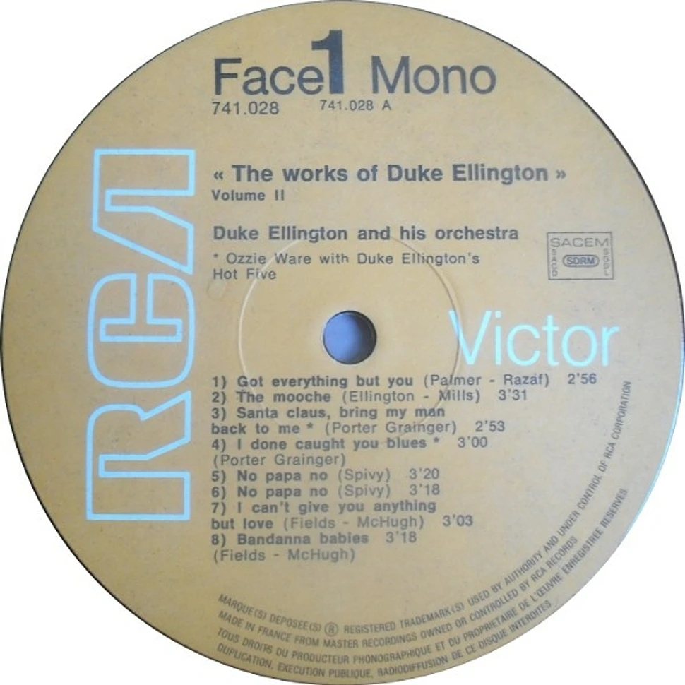 Duke Ellington And His Orchestra - The Works Of Duke - Integrale Volume 2