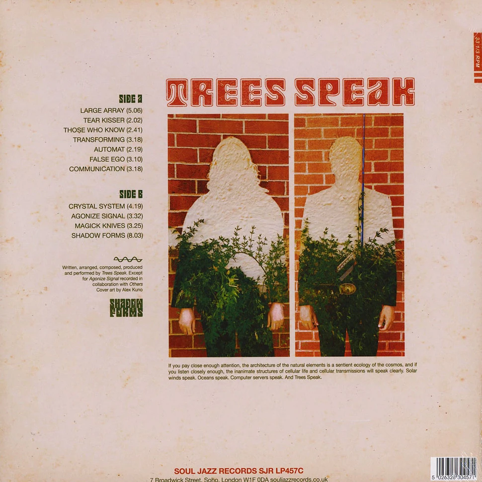 Trees Speak - Shadow Forms Red Brick Vinyl Edition