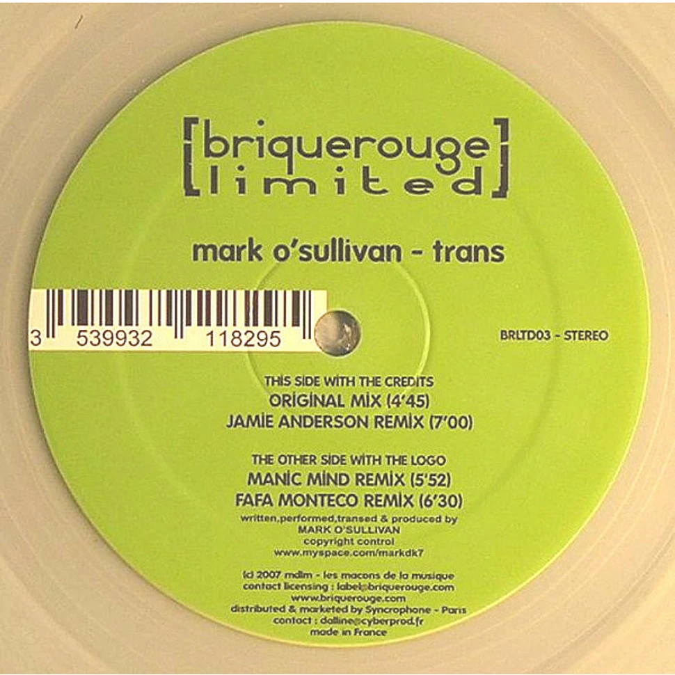 Mark O'Sullivan - Trans