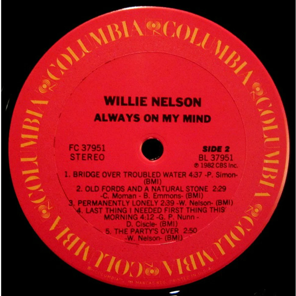 Willie Nelson - Always On My Mind - Vinyl LP - 1982 - US - Original | HHV