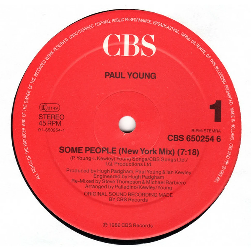 Paul Young - Some People