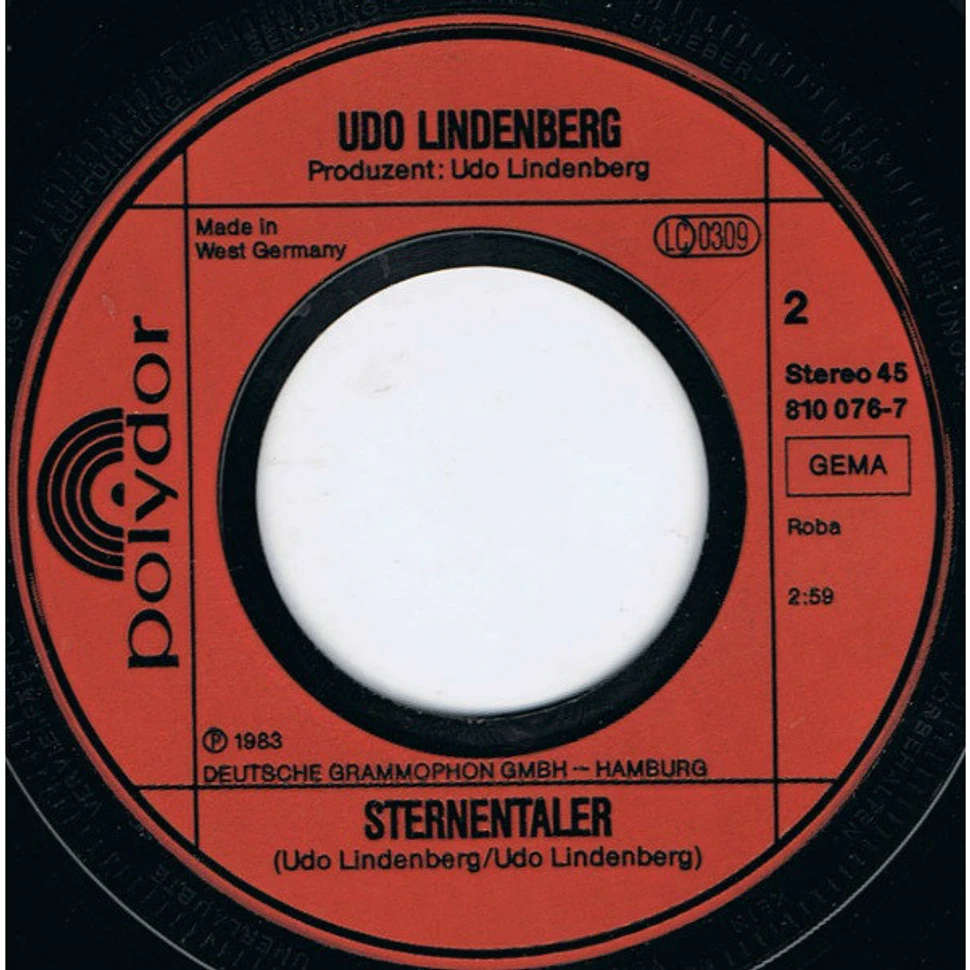 Udo Lindenberg - Sonderzug Nach Pankow