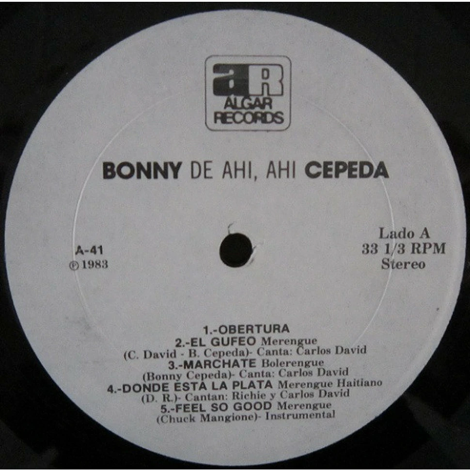 Bonny Cepeda - De Ahi, Ahi