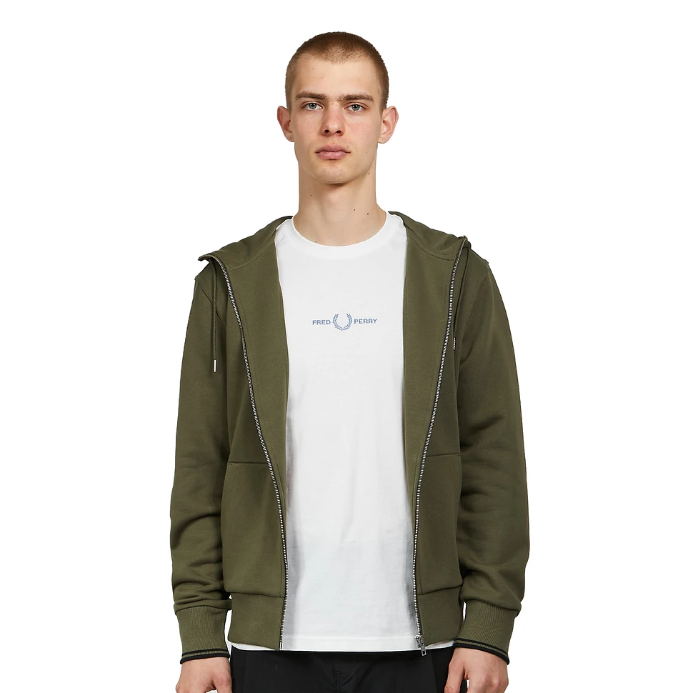 Fred Perry - Hooded Zip Through Sweatshirt