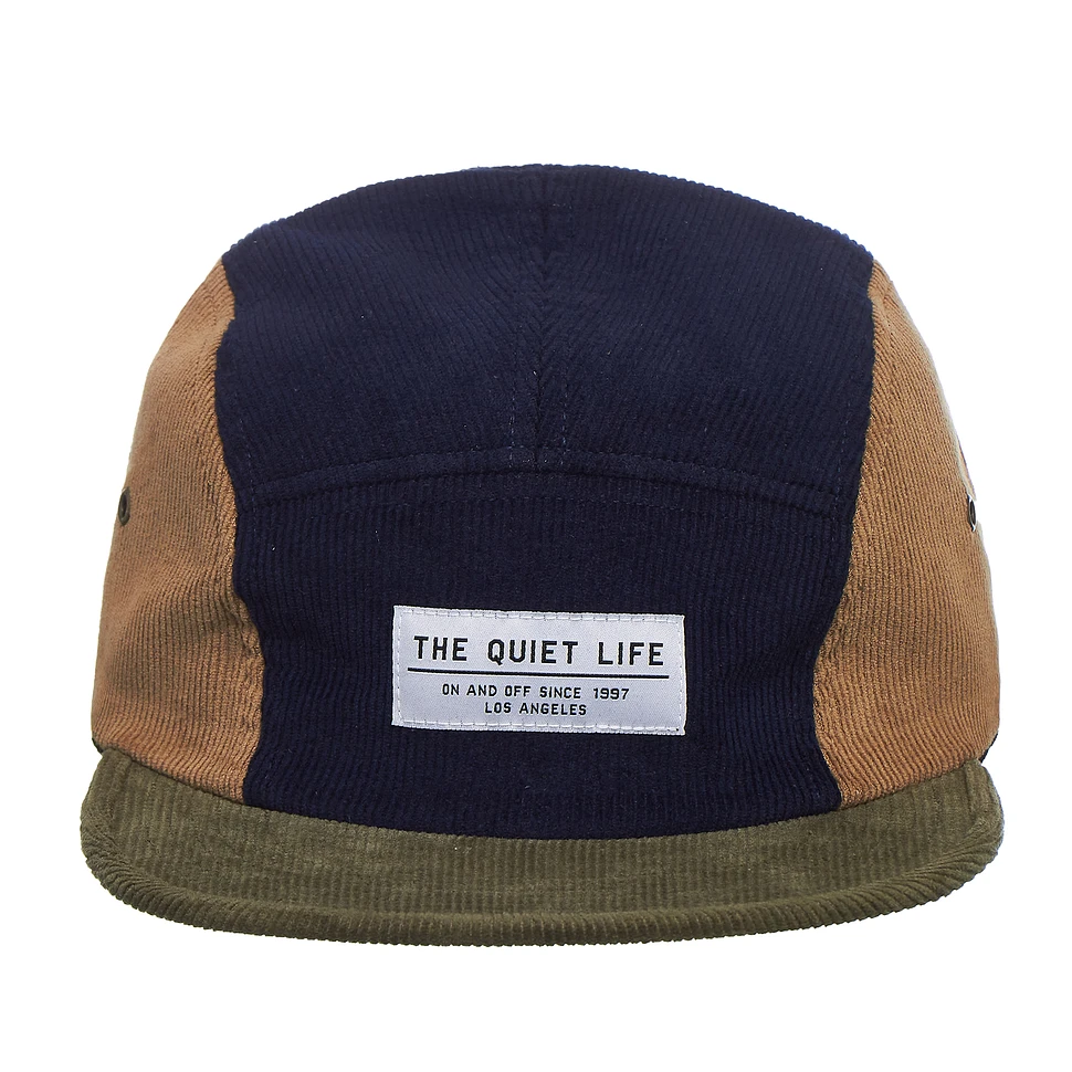 The Quiet Life - Color Block Cord 5 Panel Camper Hat