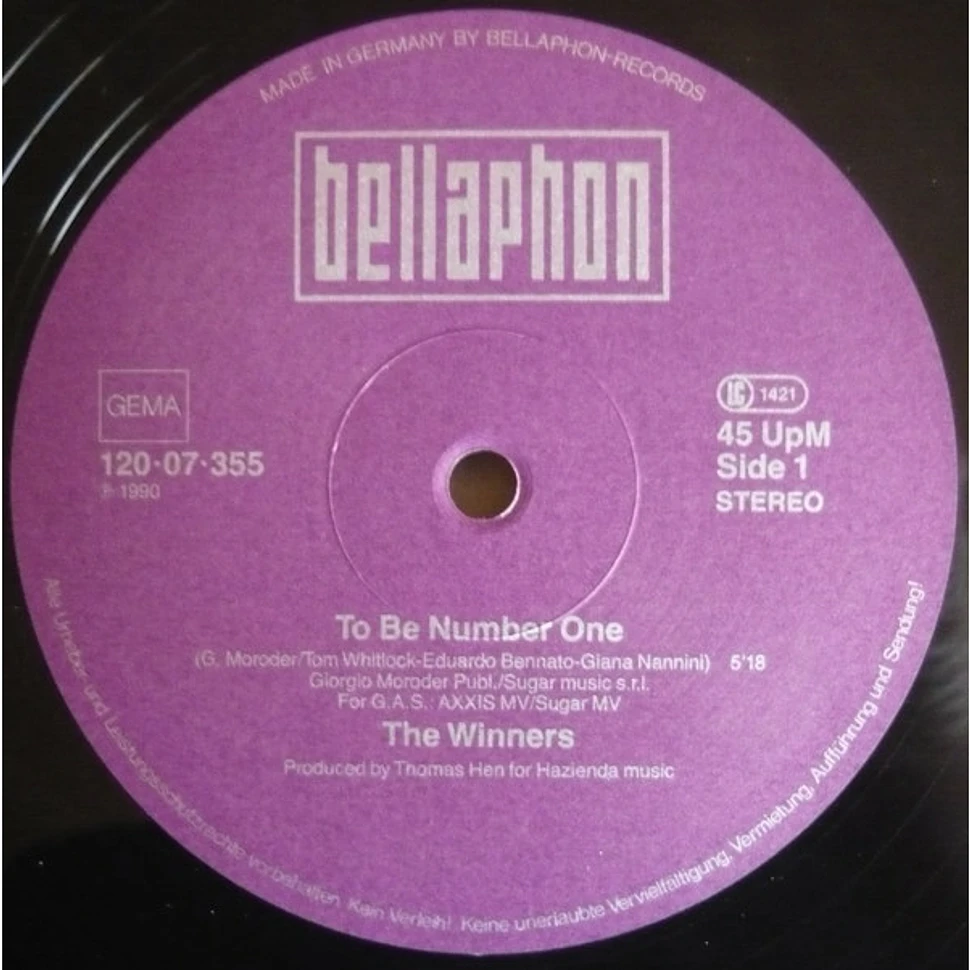 The Winners - To Be Number One