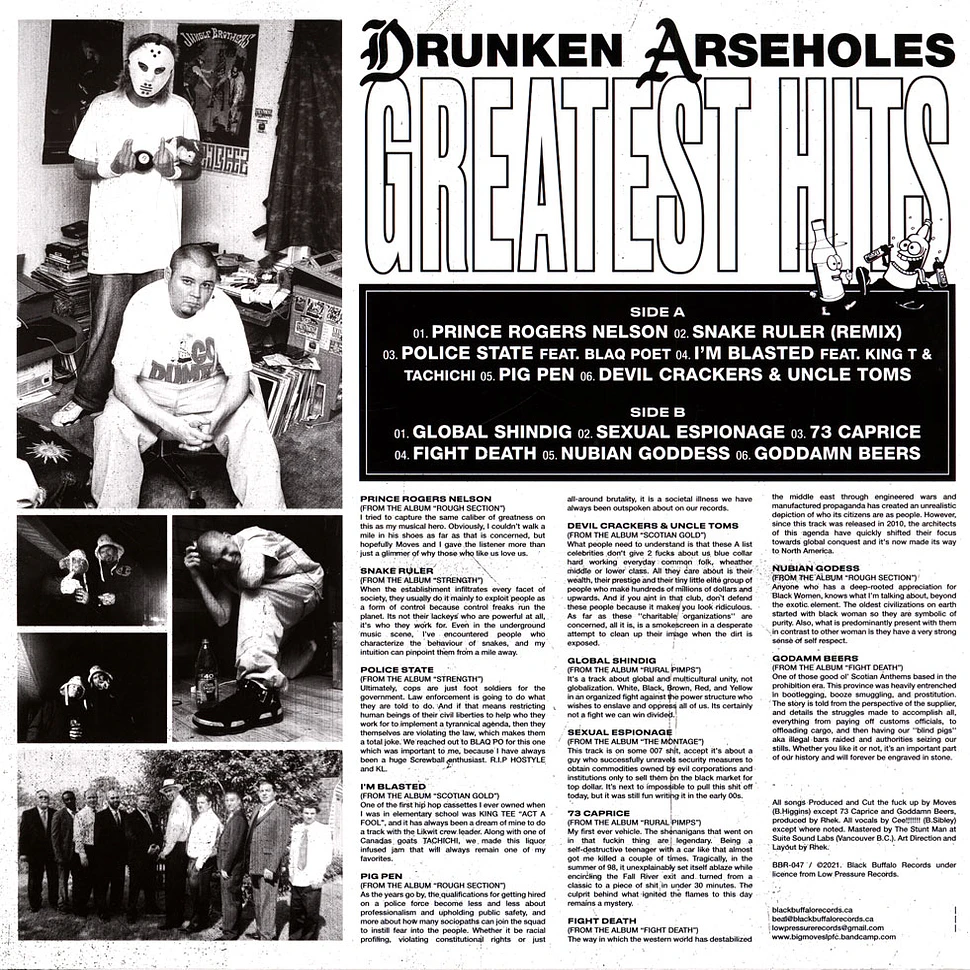 Drunken Arseholes - Greatest Hits Blood Red Vinyl Edition