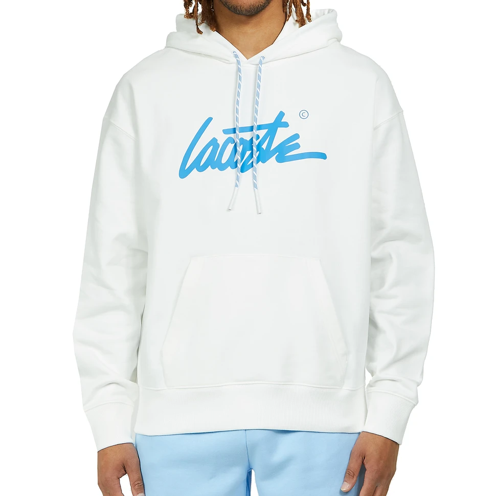 Lacoste L!ve - Loose Fit Hooded Cotton Sweatshirt