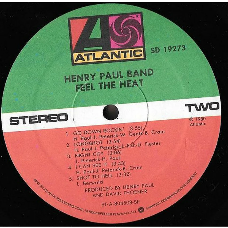 Henry Paul Band - Feel The Heat