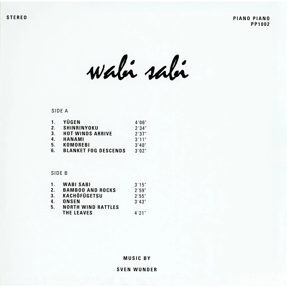 Sven Wunder - Wabi Sabi