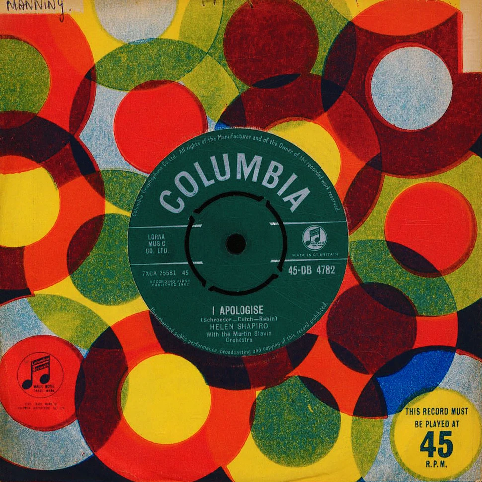 Helen Shapiro With Martin Slavin And His Orchestra - Tell Me What He Said