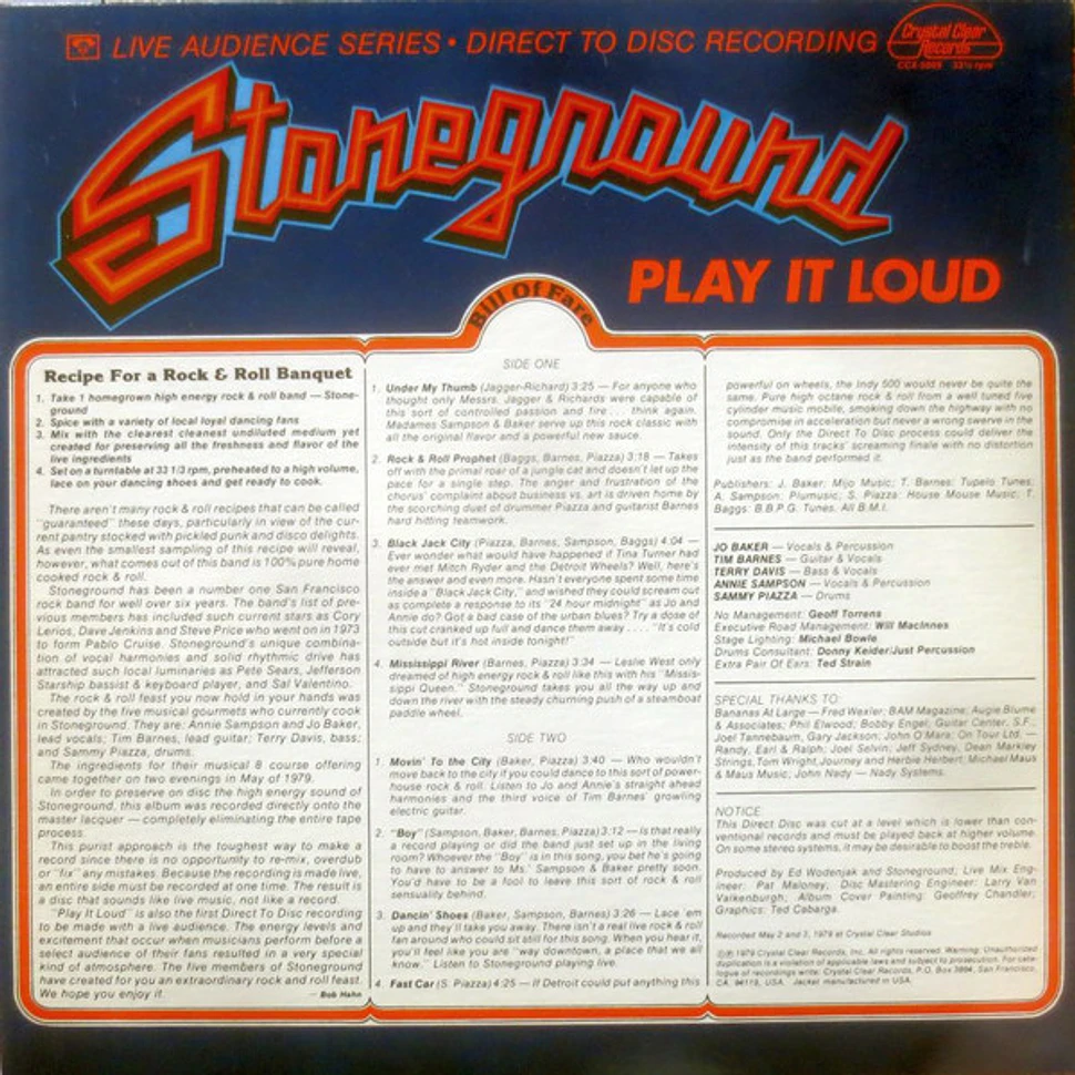 Stoneground - Play It Loud