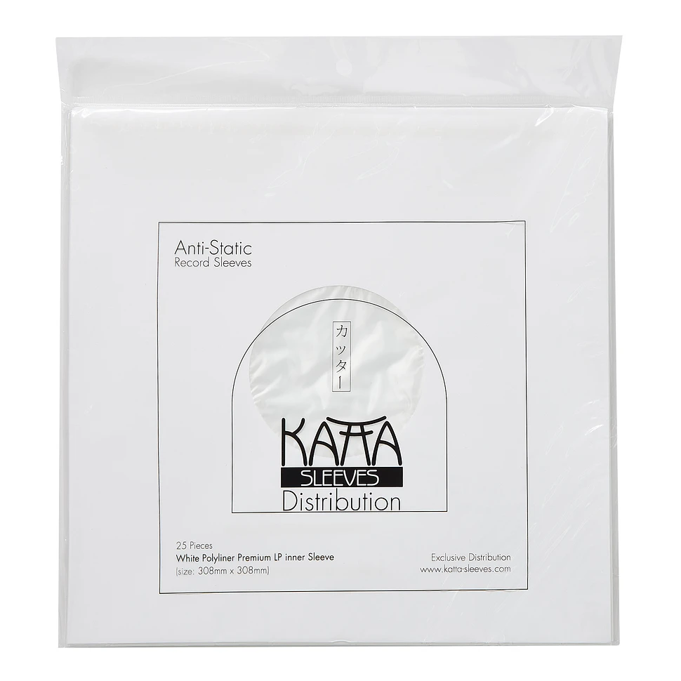 KATTA - 12" Vinyl LP Innenhüllen KATTA Sleeves (White Polyliner Premium Inner Sleeves)