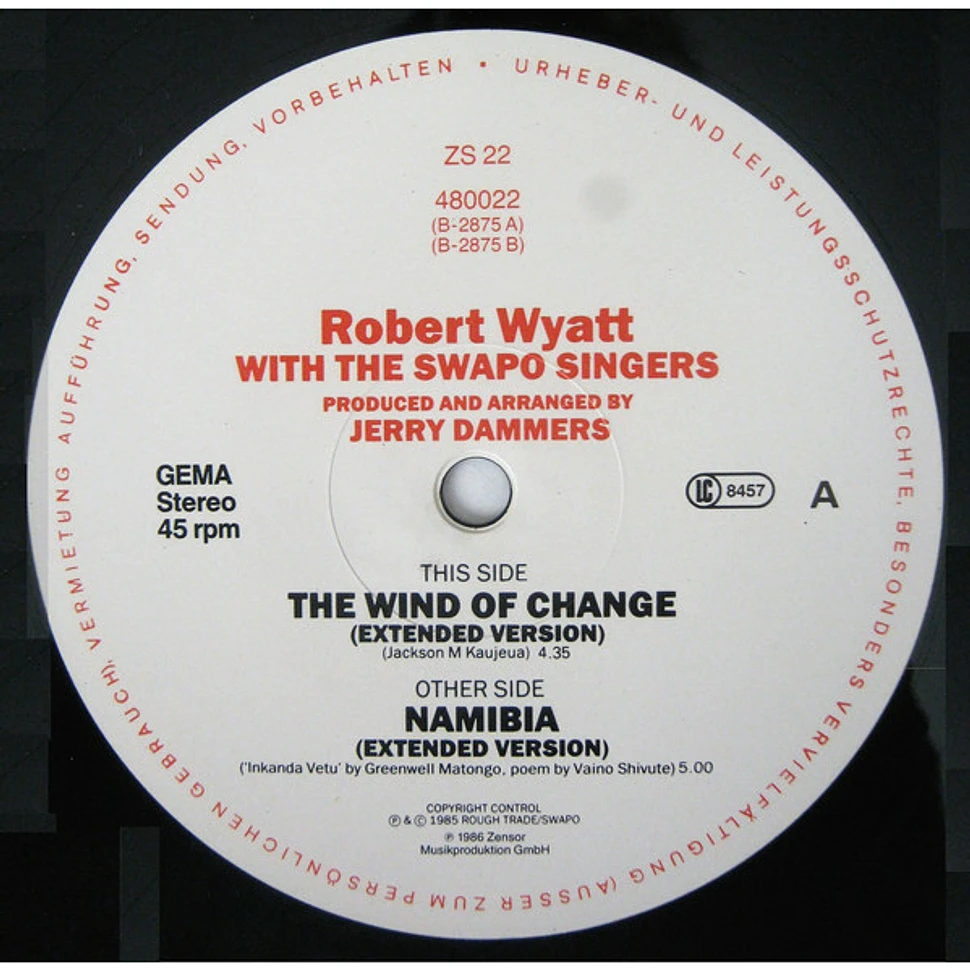 Robert Wyatt With SWAPO Singers - The Wind Of Change