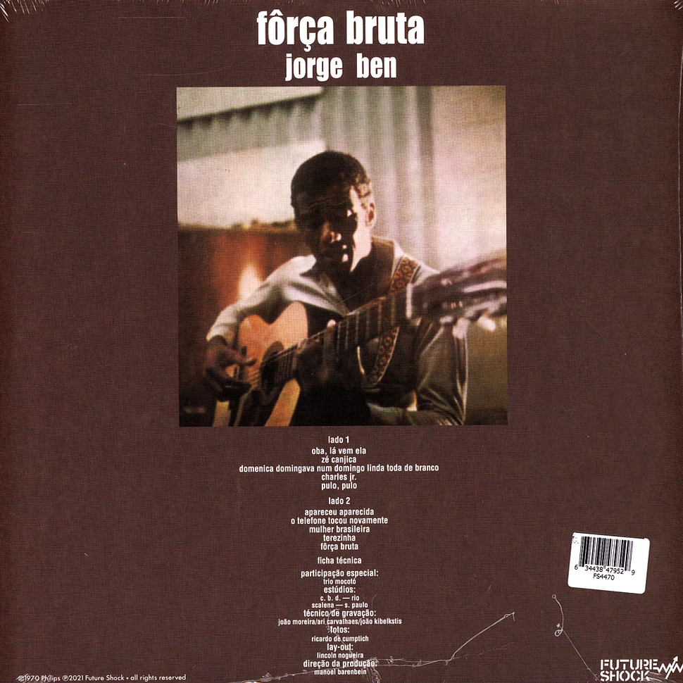 Jorge Ben - Forca Bruta Black Vinyl Edition