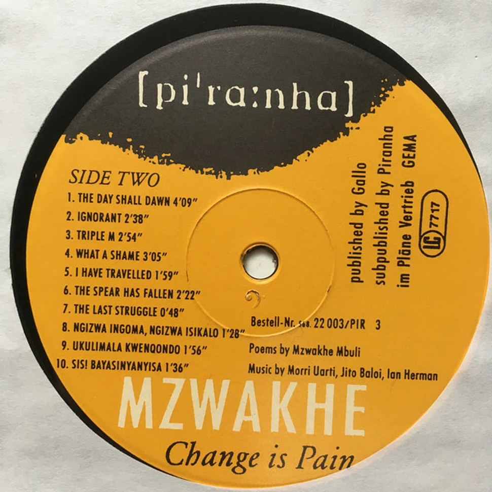 Mzwakhe Mbuli - Change Is Pain