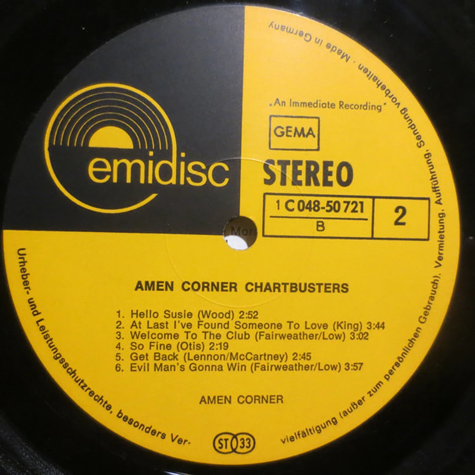 Amen Corner - Chart Busters