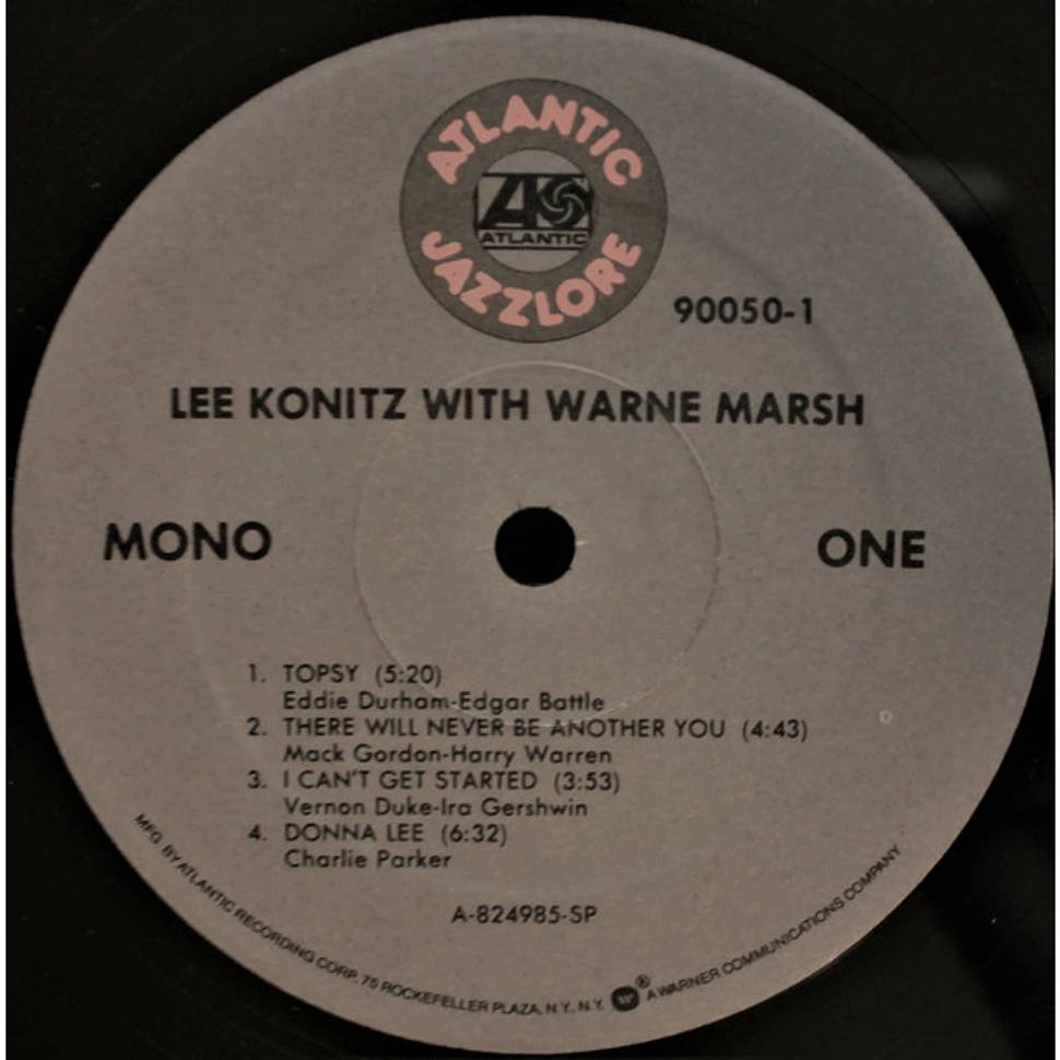 Lee Konitz With Warne Marsh - Lee Konitz With Warne Marsh