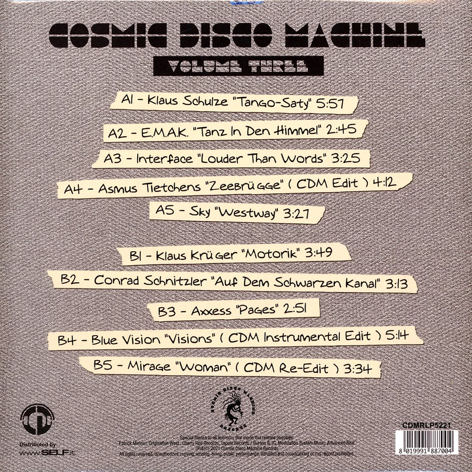V.A. - Cosmic Disco Machine Volume 3