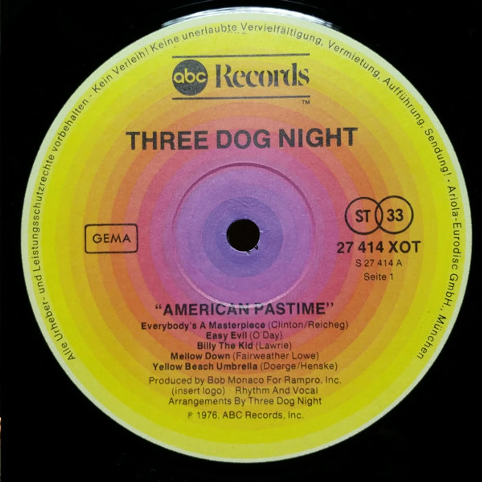 Three Dog Night - American Pastime