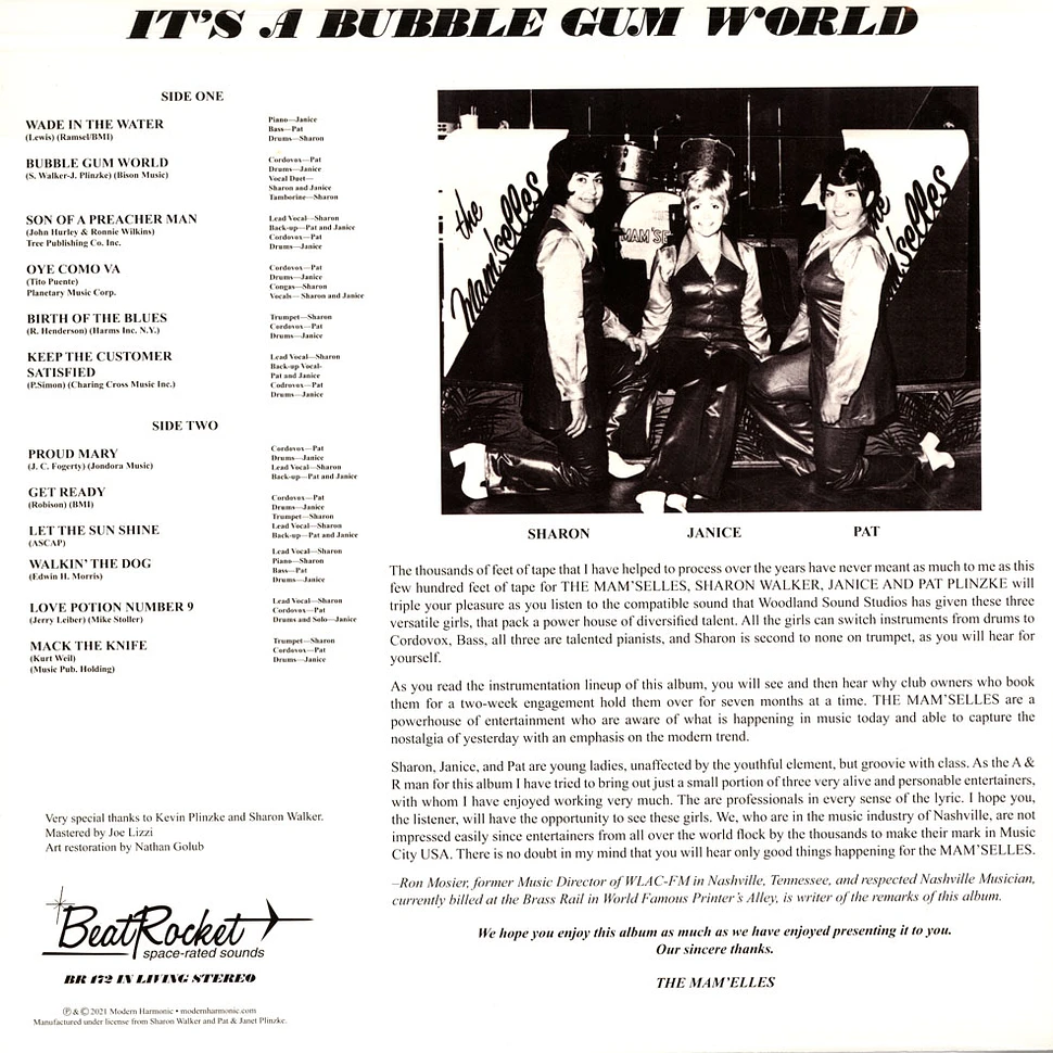 The Mam'selles - It's A Bubble Gum World White Vinyl Edition