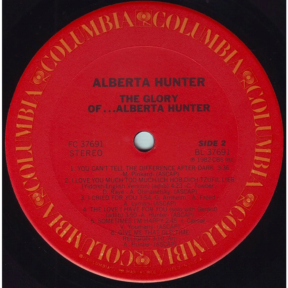 Alberta Hunter - The Glory Of…Alberta Hunter