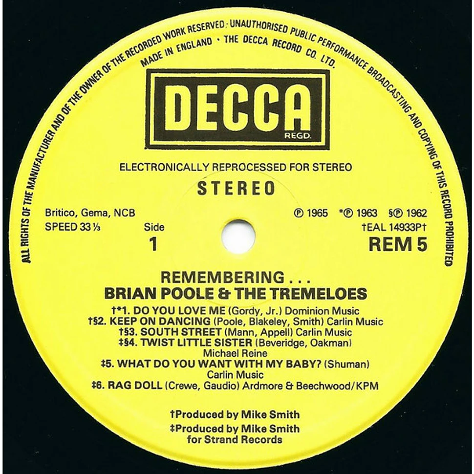 Brian Poole & The Tremeloes - Remembering... Brian Poole And The Tremeloes