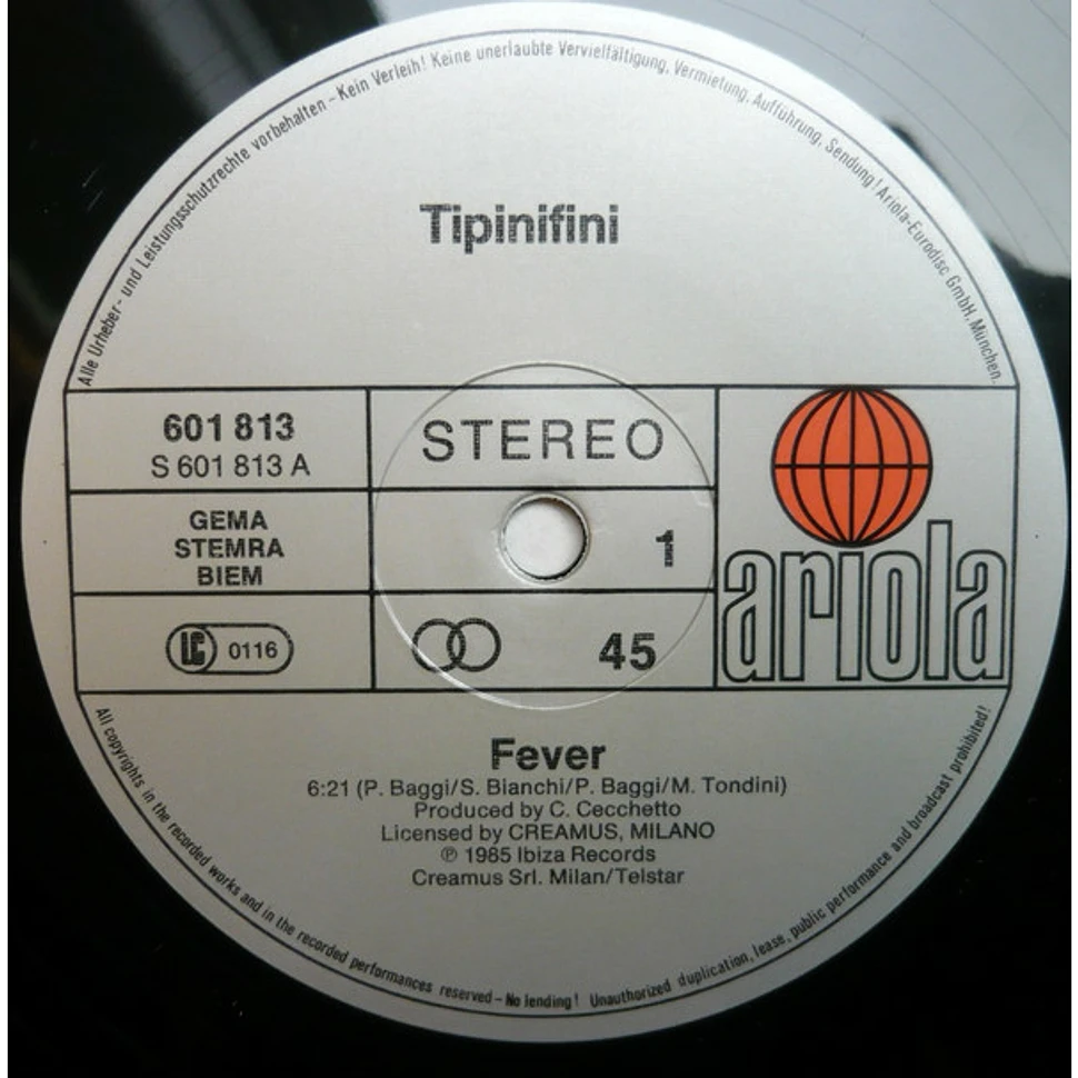 Tipinifini - Fever / Talk About