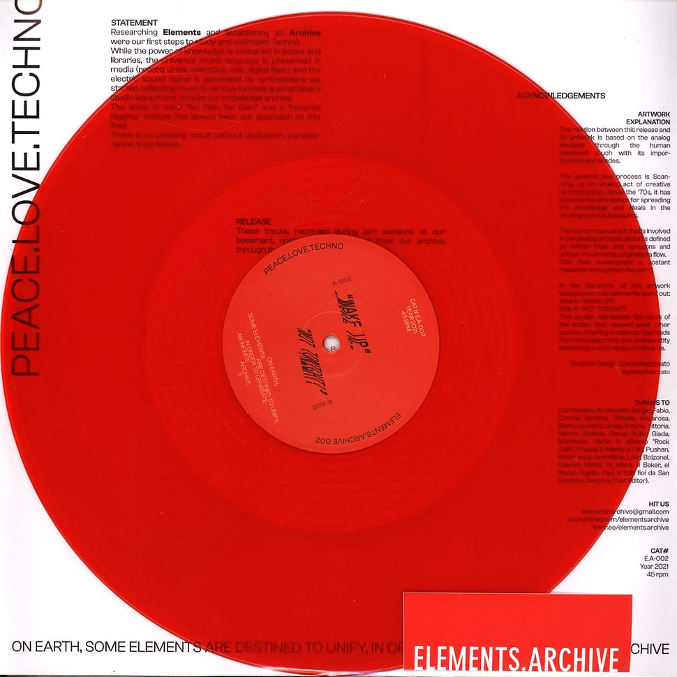 Elements.Archive - Elements.Archive 002 Clear Red Vinyl Edition