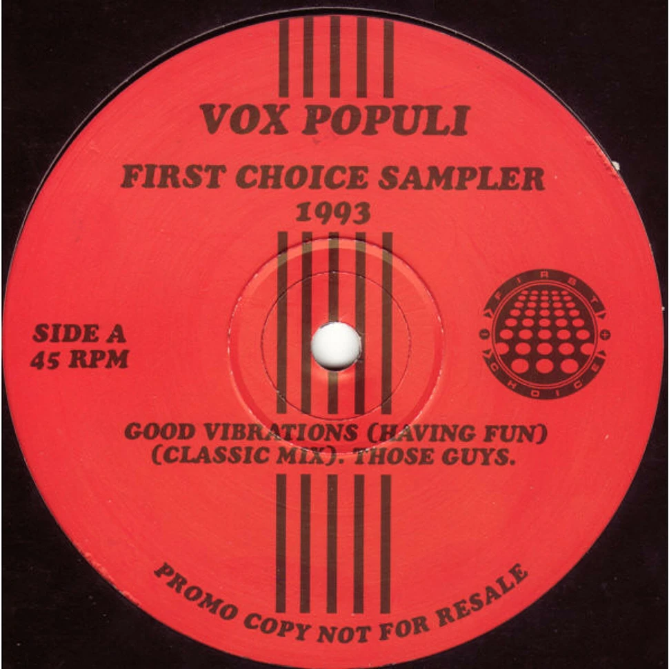V.A. - Vox Populi: First Choice Sampler 1993 Volume 1