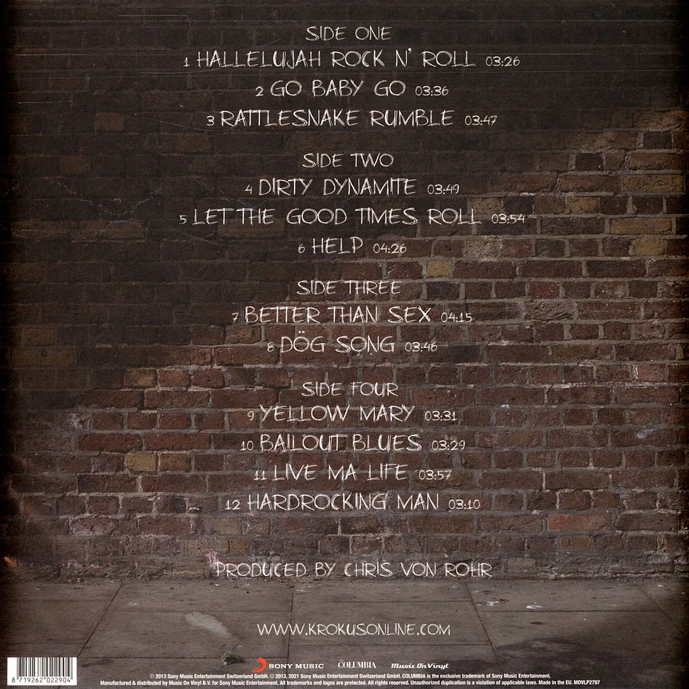 Krokus - Dirty Dynamite Black Vinyl Edition