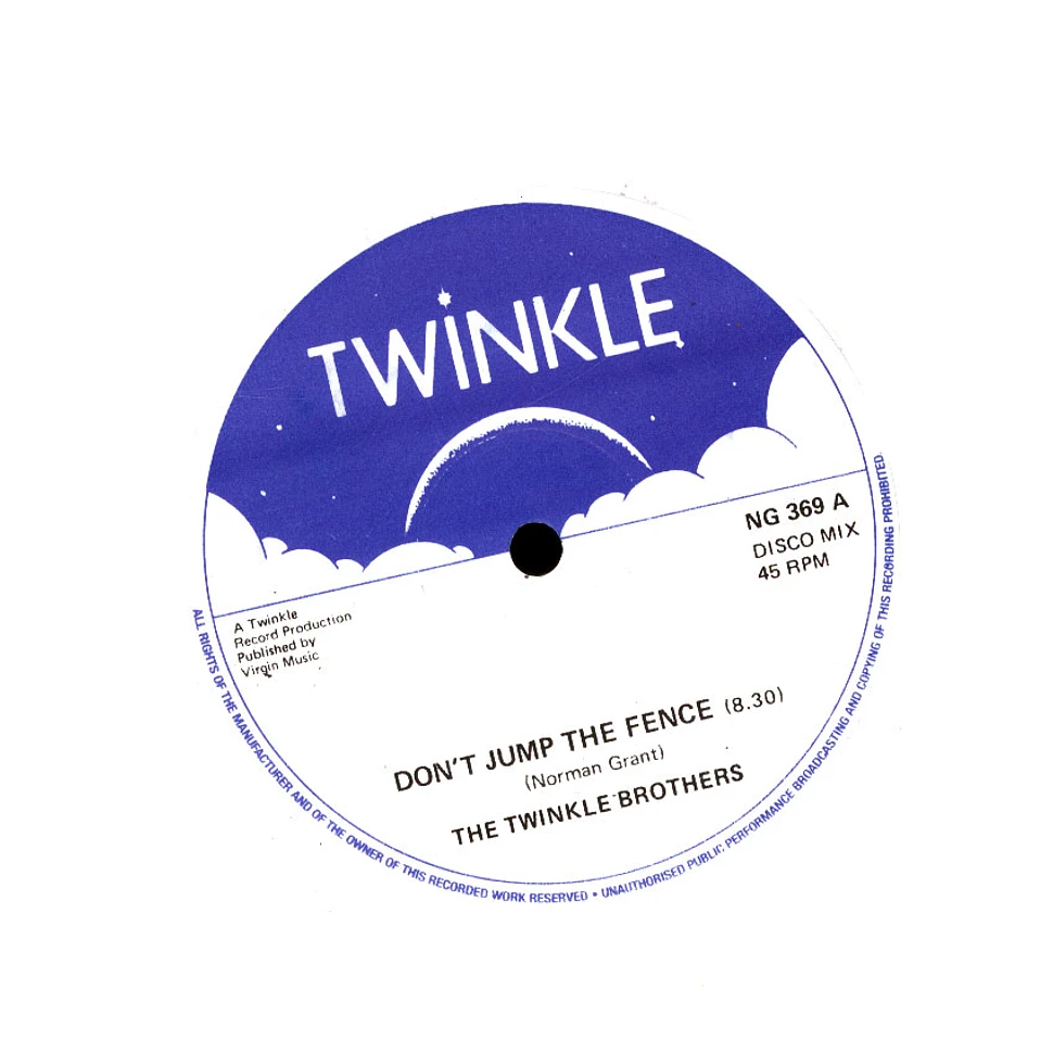 Twinkle Brothers - Don't Jump The Fence, Dub / Let Jah In, Dub