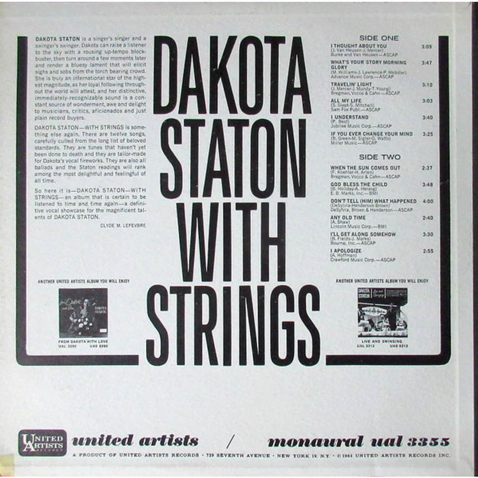 Dakota Staton - Dakota Staton With Strings