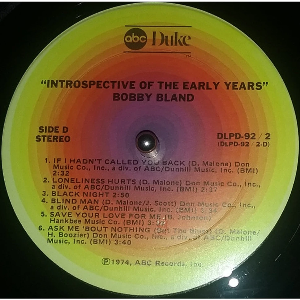 Bobby Bland - Introspective Of The Early Years