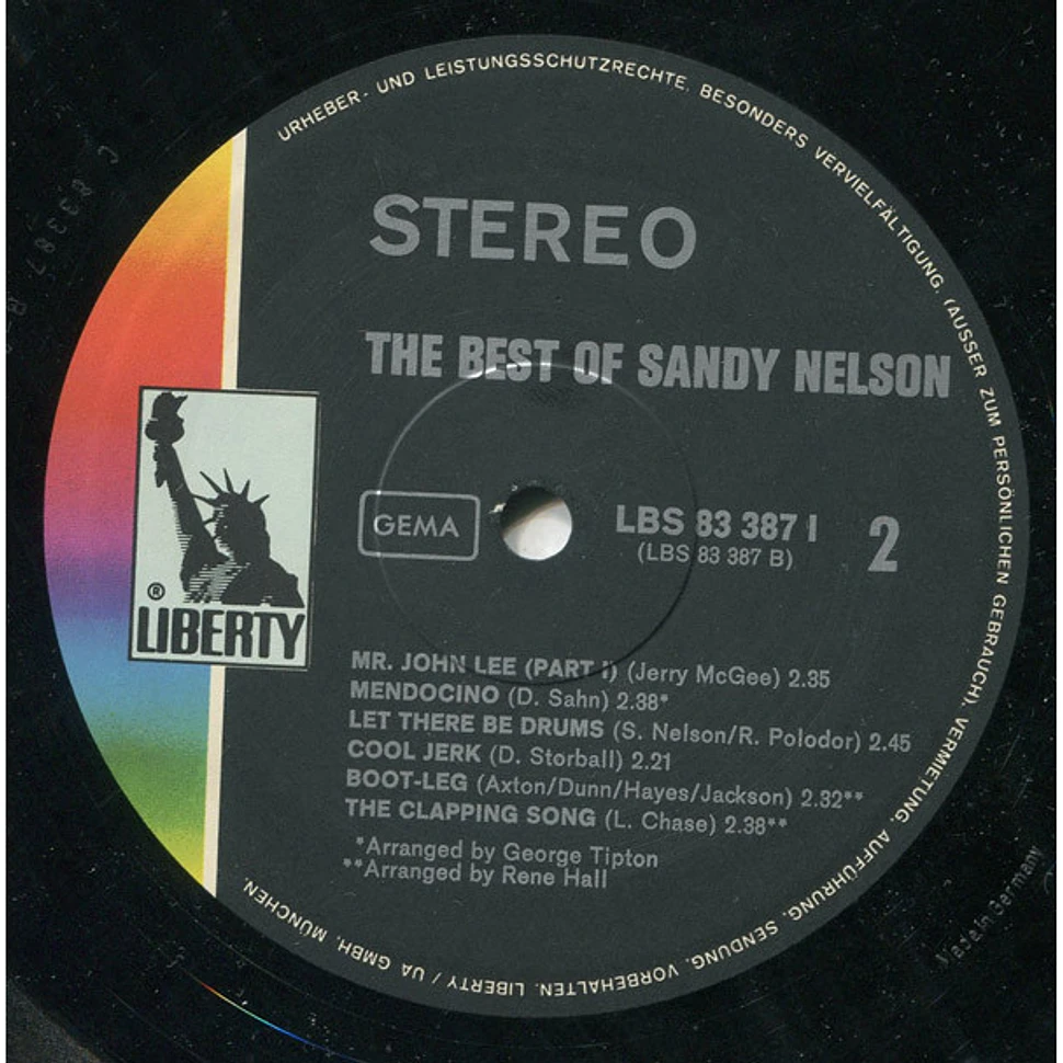 Sandy Nelson - The Best Of Sandy Nelson