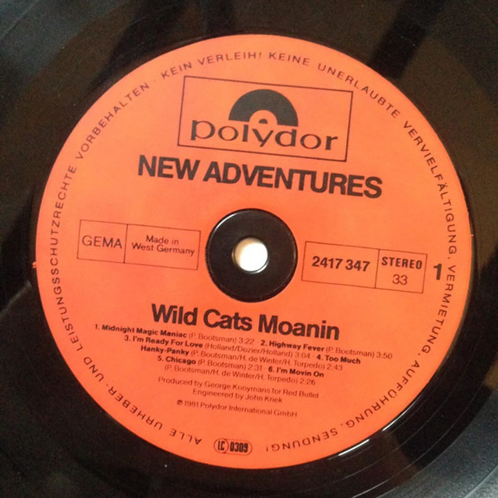 New Adventures - Wild Cats Moanin